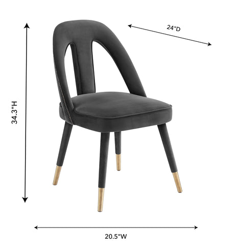 Petra Velvet Side Chair by TOV Furniture at Eve Furniture
