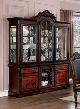 Picardy Brown Cherry Hutch & Buffet by Furniture of America at Eve Furniture