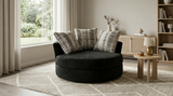 Midnight Swivel Black Chair