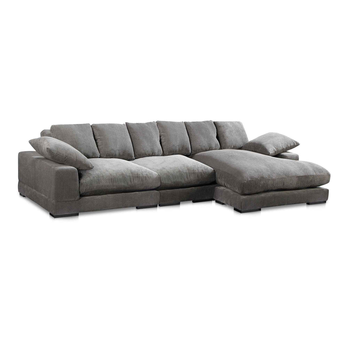 Plunge Charcoal Large Sectional by Moe's Home at Eve Furniture