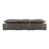 Plunge Charcoal Large Sectional by Moe's Home at Eve Furniture