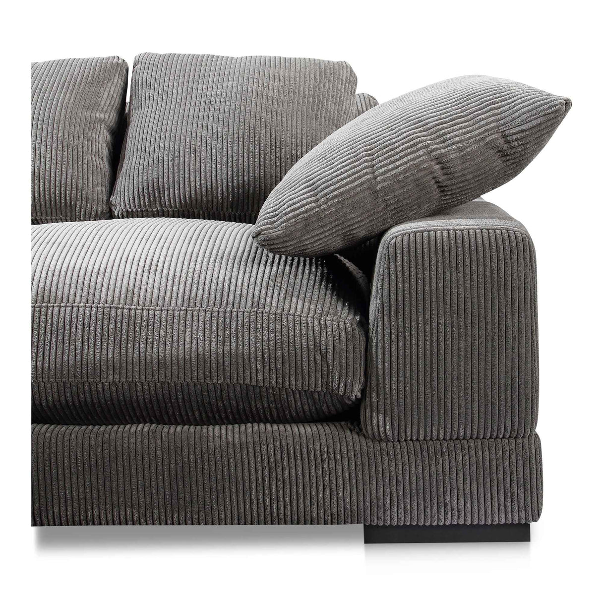 Plunge Charcoal Large Sectional by Moe's Home at Eve Furniture