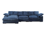 Plunge Navy Large Sectional by Moe's Home at Eve Furniture