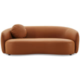 Porter Cognac PU Leather Sofa by Ashcroft Imports at Eve Furniture