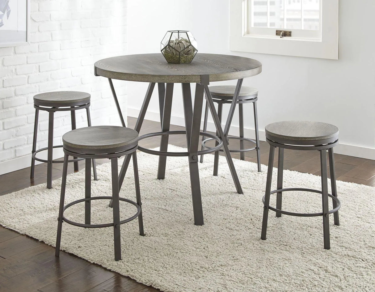 Portland 24″ Backless Counter Stool, Swivel, Set of 2 by Steve Silver at Eve Furniture