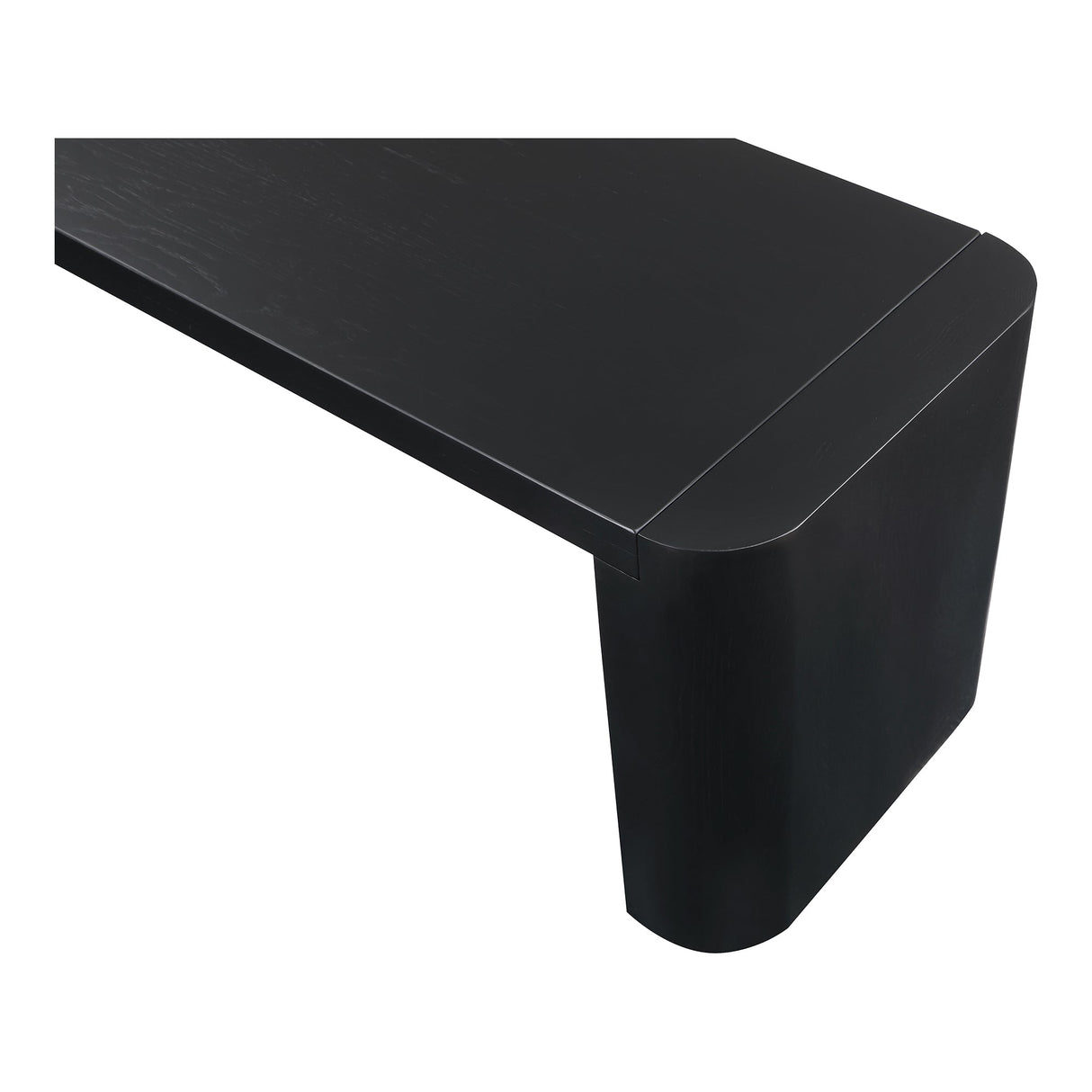 Post Black Small Dining Bench by Moe's Home at Eve Furniture
