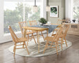 Pratter Natural Oak Dining Set by Homelegance at Eve Furniture