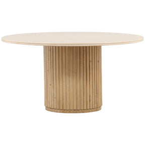 Priam Dining Table, Light Natural by Dovetail at Eve Furniture