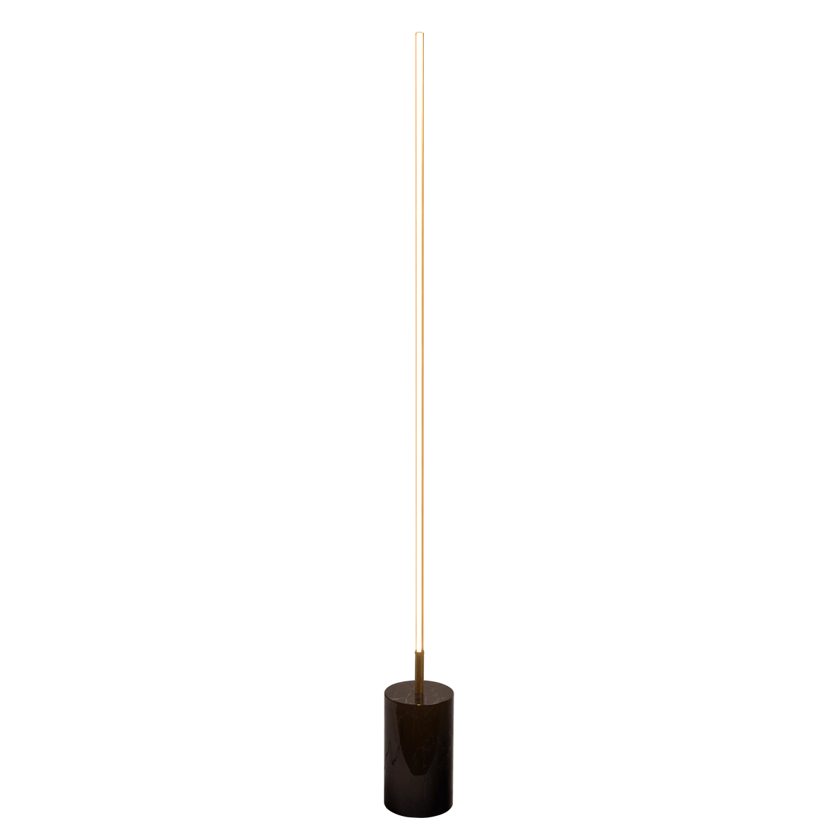 Prism Brassed Gold LED Floor Lamp with On/Off Switch Faux Marble Base by Ashcroft Furniture at Eve Furniture
