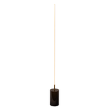 Prism Brassed Gold LED Floor Lamp with On/Off Switch Faux Marble Base by Ashcroft Furniture at Eve Furniture