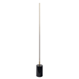 Prism Brassed Gold LED Floor Lamp with On/Off Switch Faux Marble Base by Ashcroft Imports at Eve Furniture