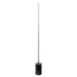 Prism Brassed Gold LED Floor Lamp with On/Off Switch Faux Marble Base by Ashcroft Furniture at Eve Furniture