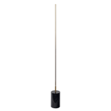 Prism Brassed Gold LED Floor Lamp with On/Off Switch Faux Marble Base by Ashcroft Furniture at Eve Furniture