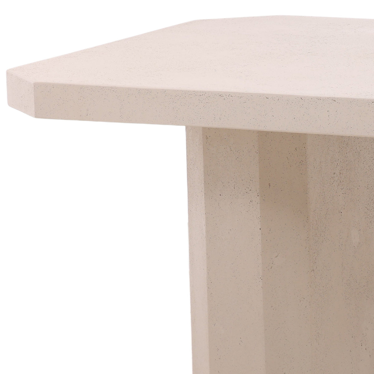 Prism Outdoor Dining Table, Ivory by Dovetail at Eve Furniture