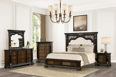 Promenade Espresso Queen Bed by Furniture of America at Eve Furniture