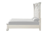 Promenade Wire Brushed White King Bed by Furniture of America at Eve Furniture