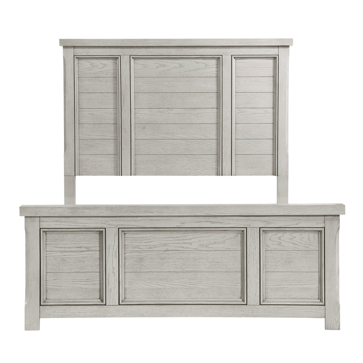 Providence Light Gray Queen Panel Bed by Homelegance at Eve Furniture