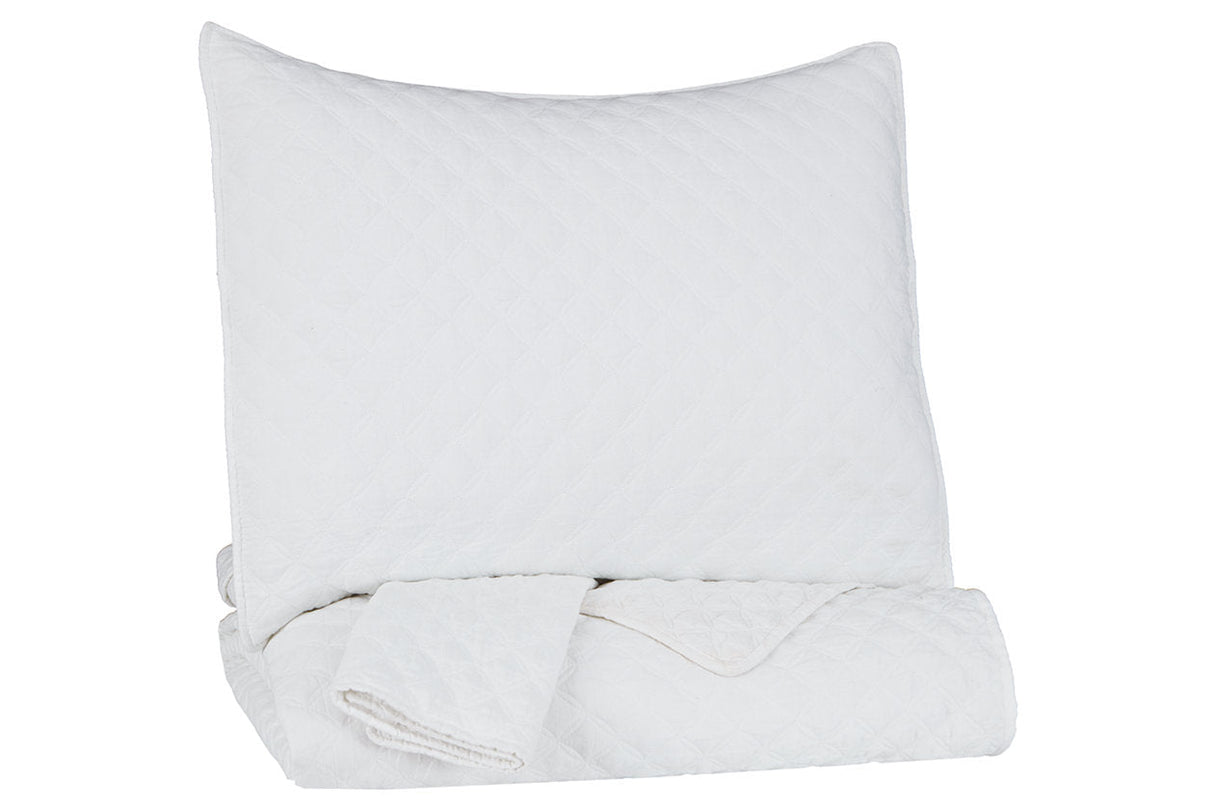 Ryter White Twin Coverlet Set