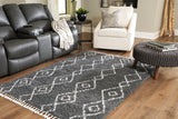 Maysel Charcoal/White 7'10" x 9'10" Rug