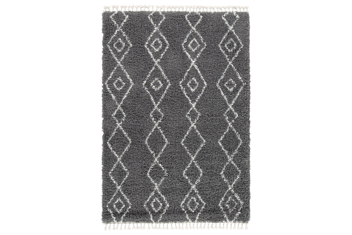 Maysel Charcoal/White 7'10" x 9'10" Rug