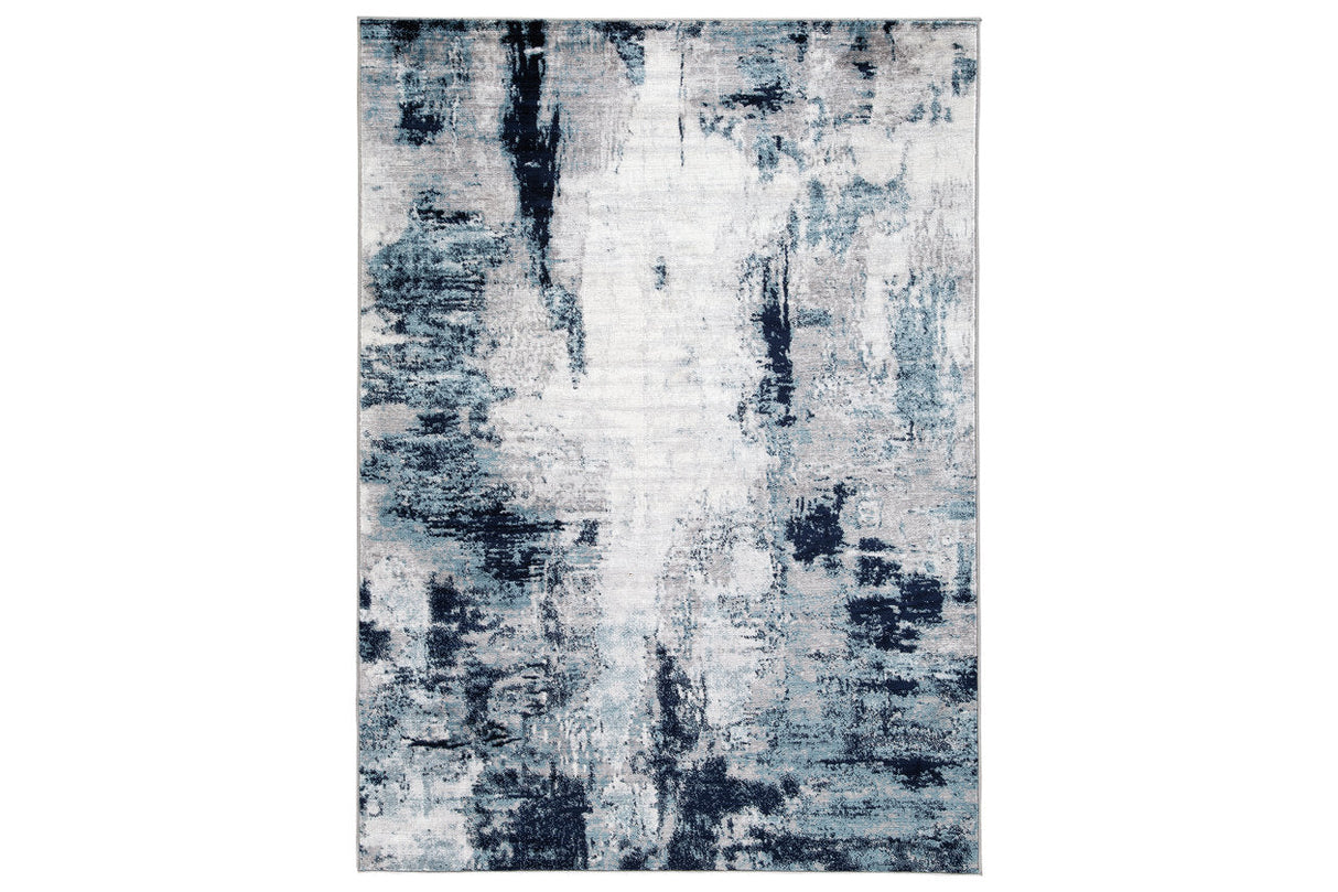 Leonelle Cream/Blue/Gray Medium Rug