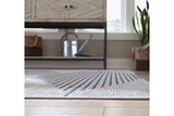 Alverno White/Blue Large Rug