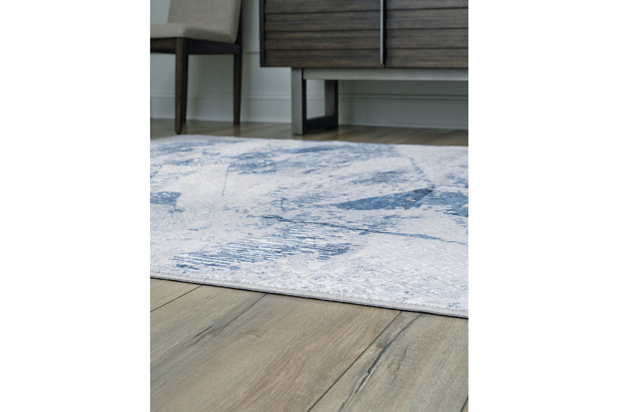 Haddam Blue/Gray/Cream Large Rug