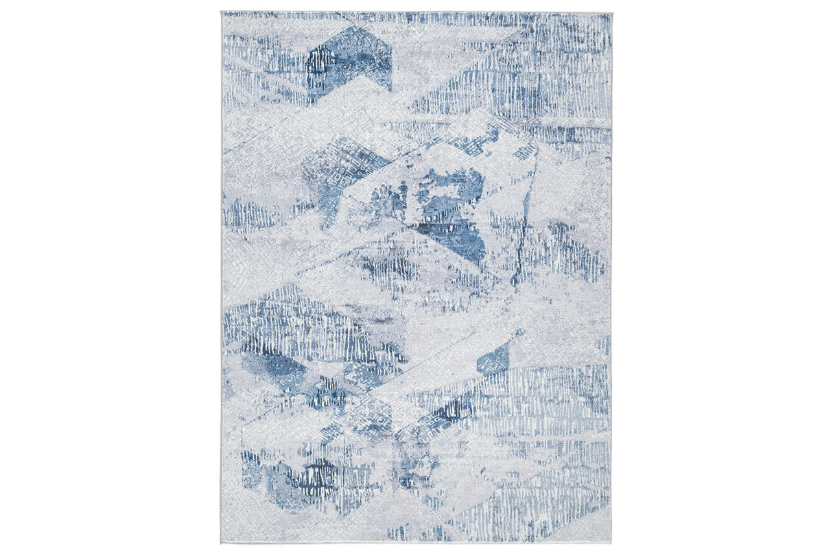 Haddam Blue/Gray/Cream Large Rug