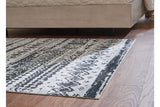 Devman Black/Cream/Gray Large Rug