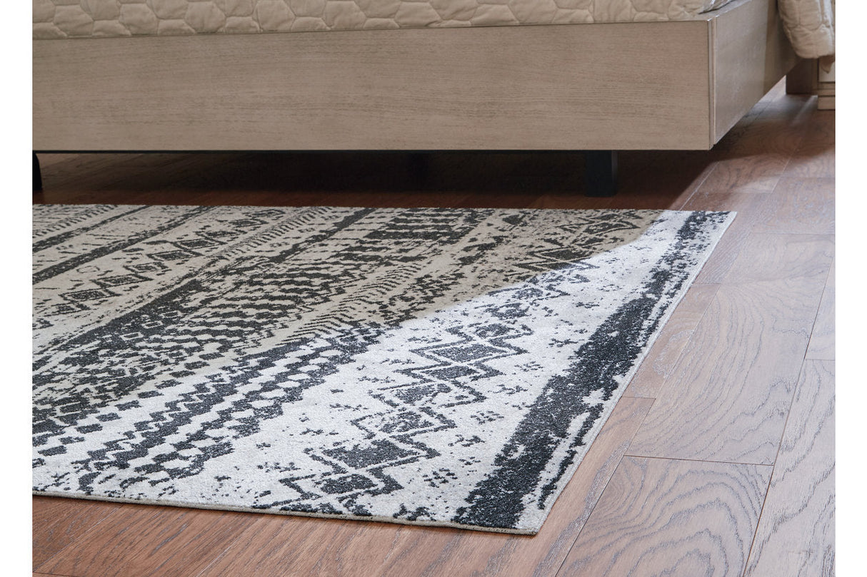 Devman Black/Cream/Gray Medium Rug