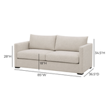 Portsmouth 85" Sofa by TOV Furniture at Eve Furniture