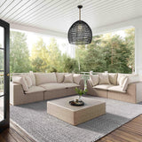 Cali Performance Fabric & Wicker Outdoor Corner Chair by TOV Furniture at Eve Furniture