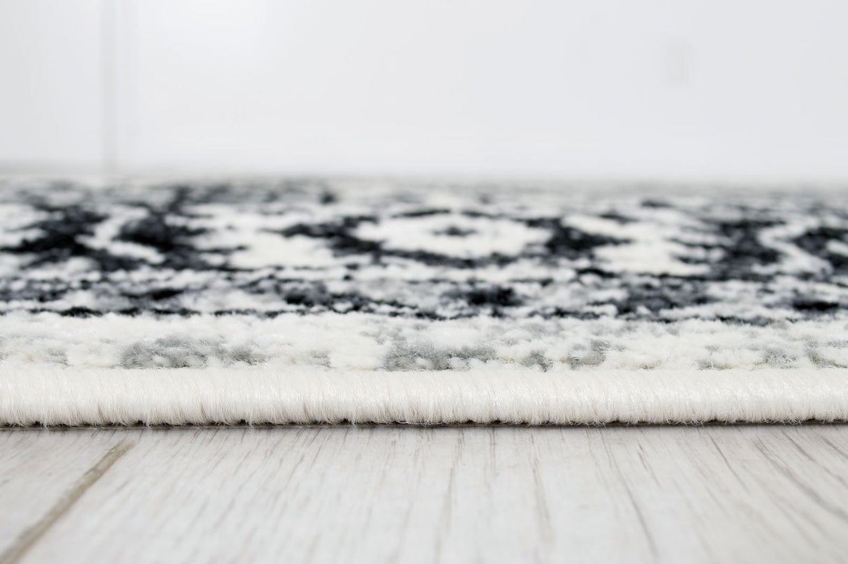 Serang Gray/Black Area Rug