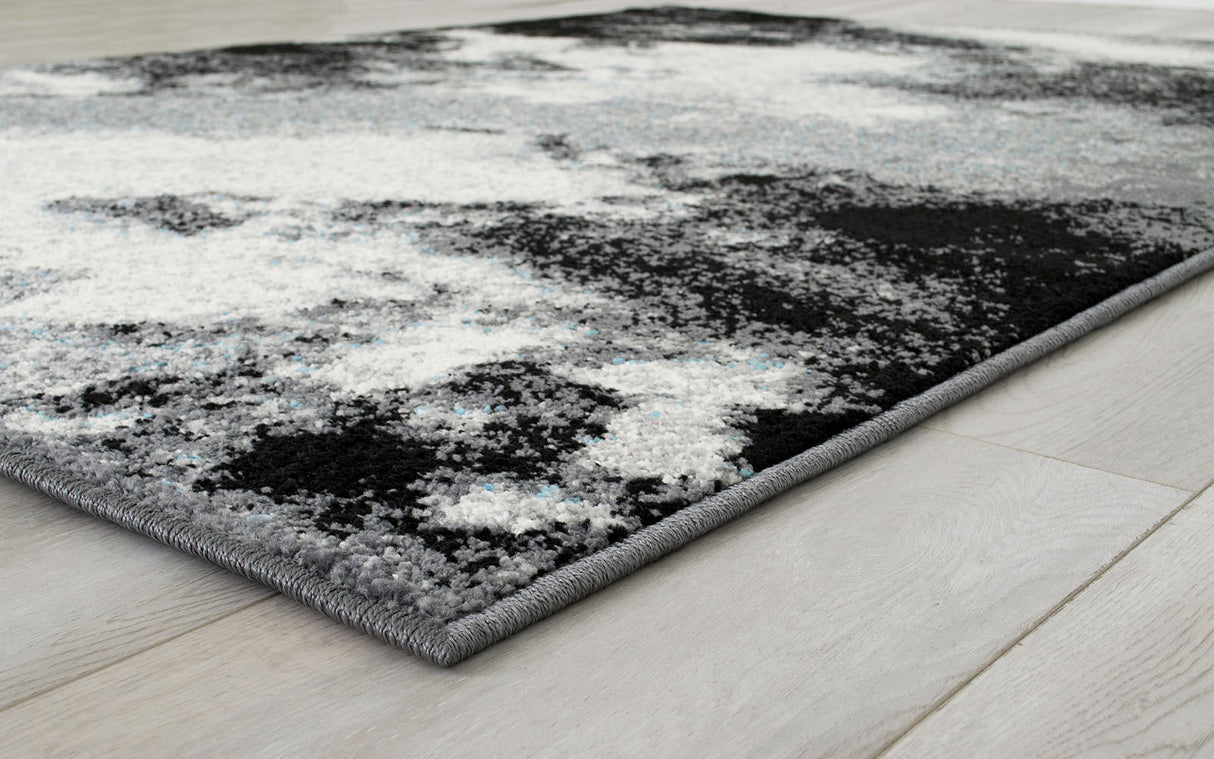 Serang Gray/Black Area Rug