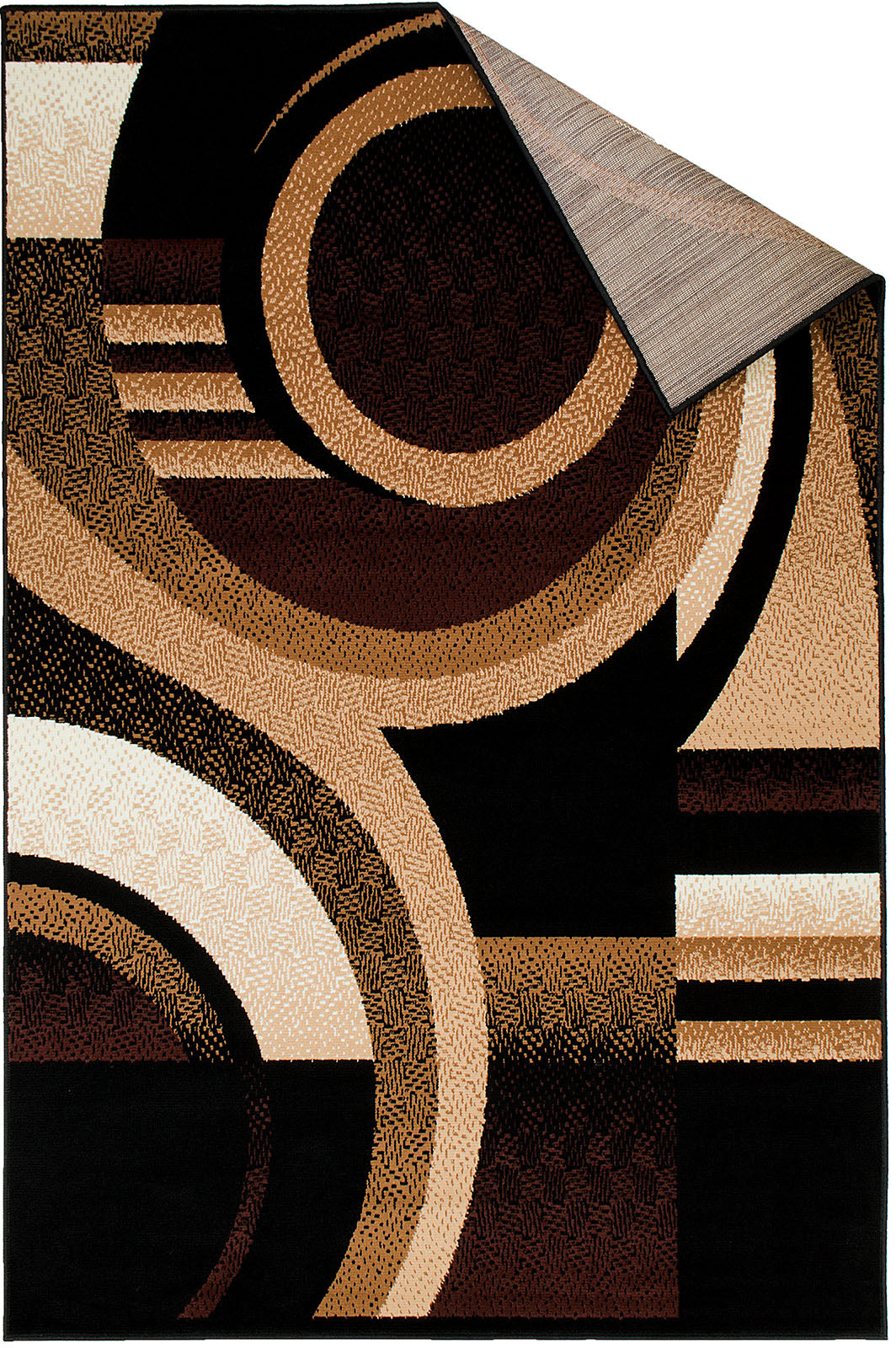 Blitar Brown/Black Area Rug