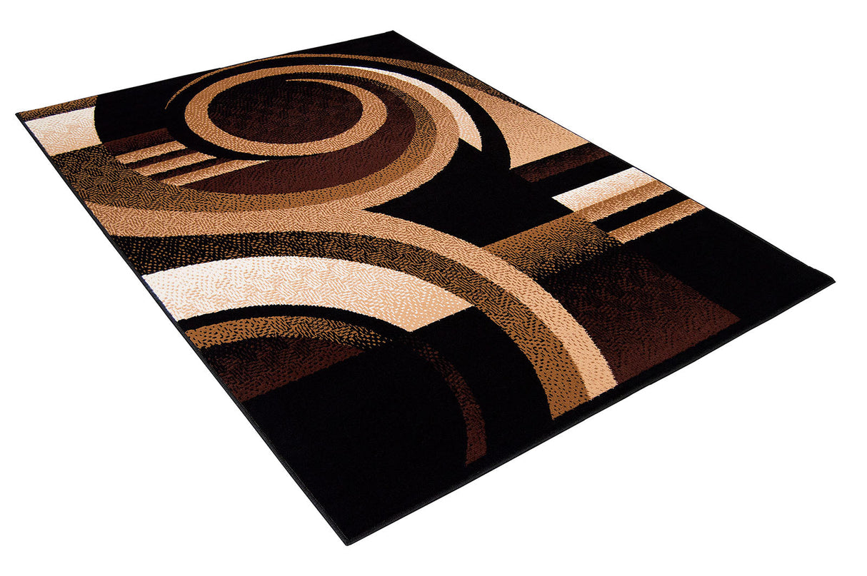 Blitar Brown/Black Area Rug