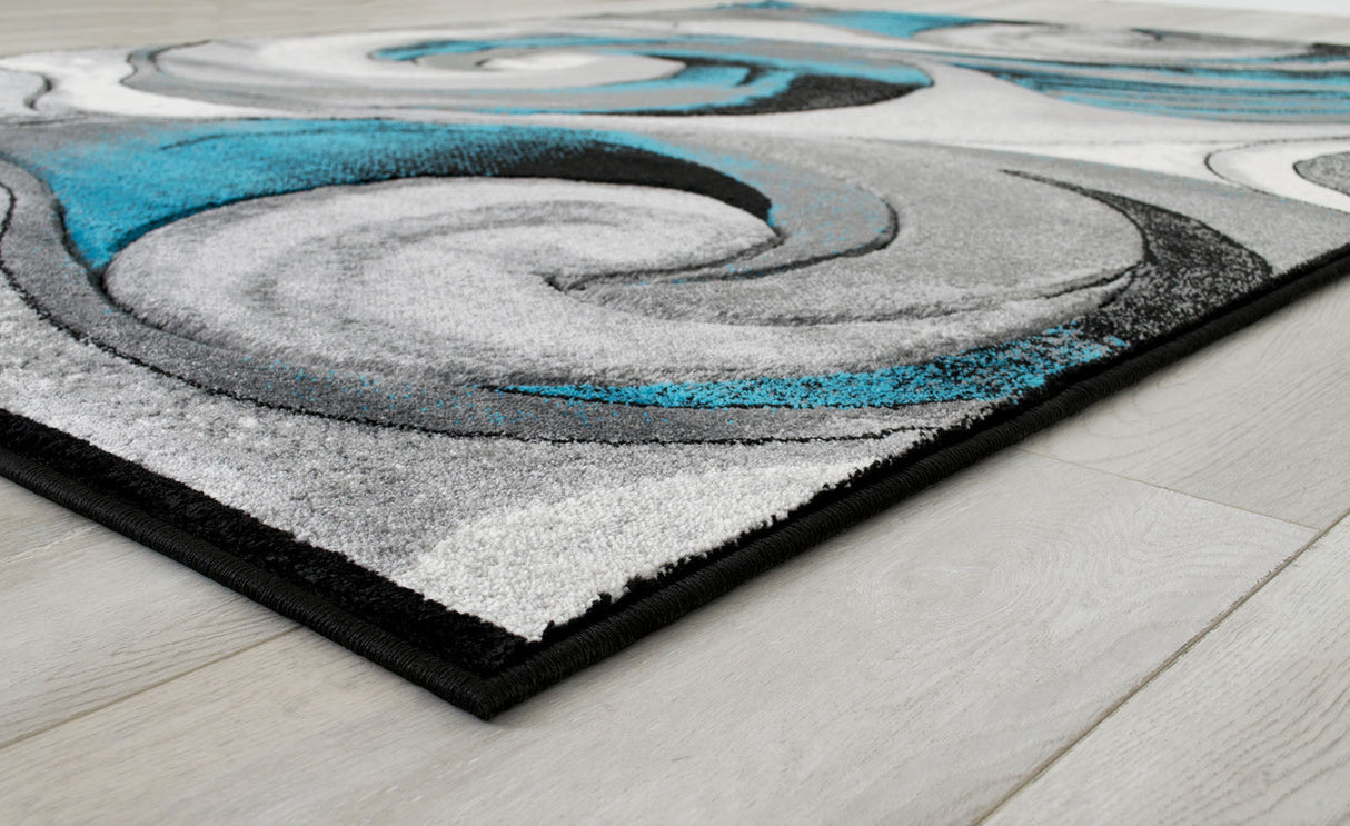 Niksar Turquoise Area Rug