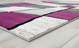 Niksar Gray/Purple Area Rug