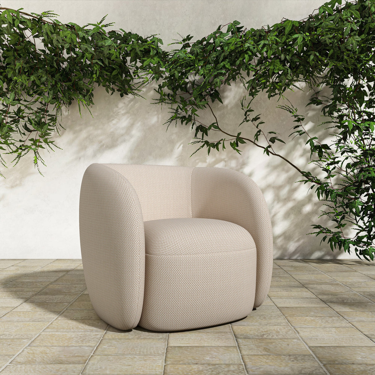 Rae Beige Outdoor Accent Chair by Moe's Home at Eve Furniture