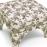 Raji Leopard Jacquard Ottoman by TOV Furniture at Eve Furniture