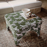 Raji Leopard Jacquard Ottoman by TOV Furniture at Eve Furniture
