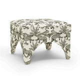 Raji Leopard Jacquard Ottoman by TOV Furniture at Eve Furniture