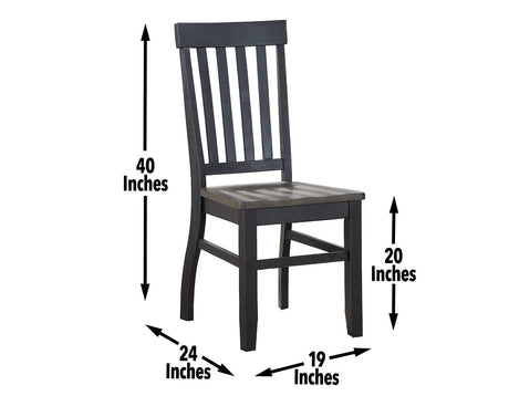 Raven Noir Side Chair, Set of 2 by Steve Silver at Eve Furniture