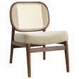 Rayo Camel Rattan Cane Back Accent Chair with Padded Seat by Coaster at Eve Furniture