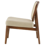 Rayo Camel Rattan Cane Back Accent Chair with Padded Seat by Coaster at Eve Furniture