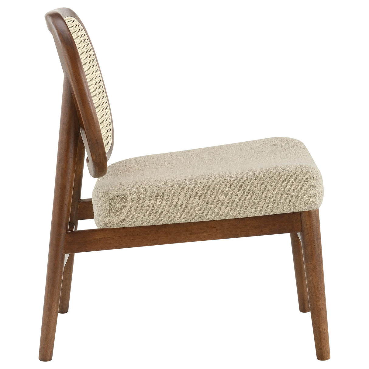 Rayo Camel Rattan Cane Back Accent Chair with Padded Seat by Coaster at Eve Furniture