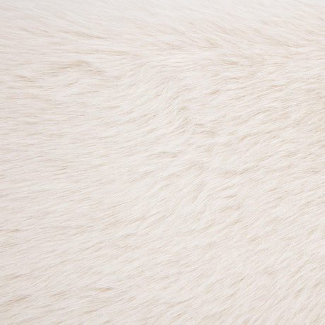 Rebecca Cream Faux Fur Upholstered Queen Bed by Coaster at Eve Furniture