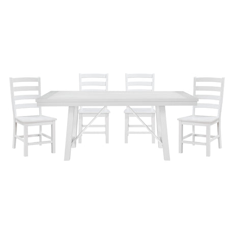 Redmond White Dining Set by Homelegance at Eve Furniture