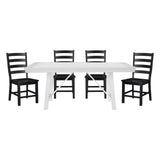 Redmond White/Black Dining Set by Homelegance at Eve Furniture