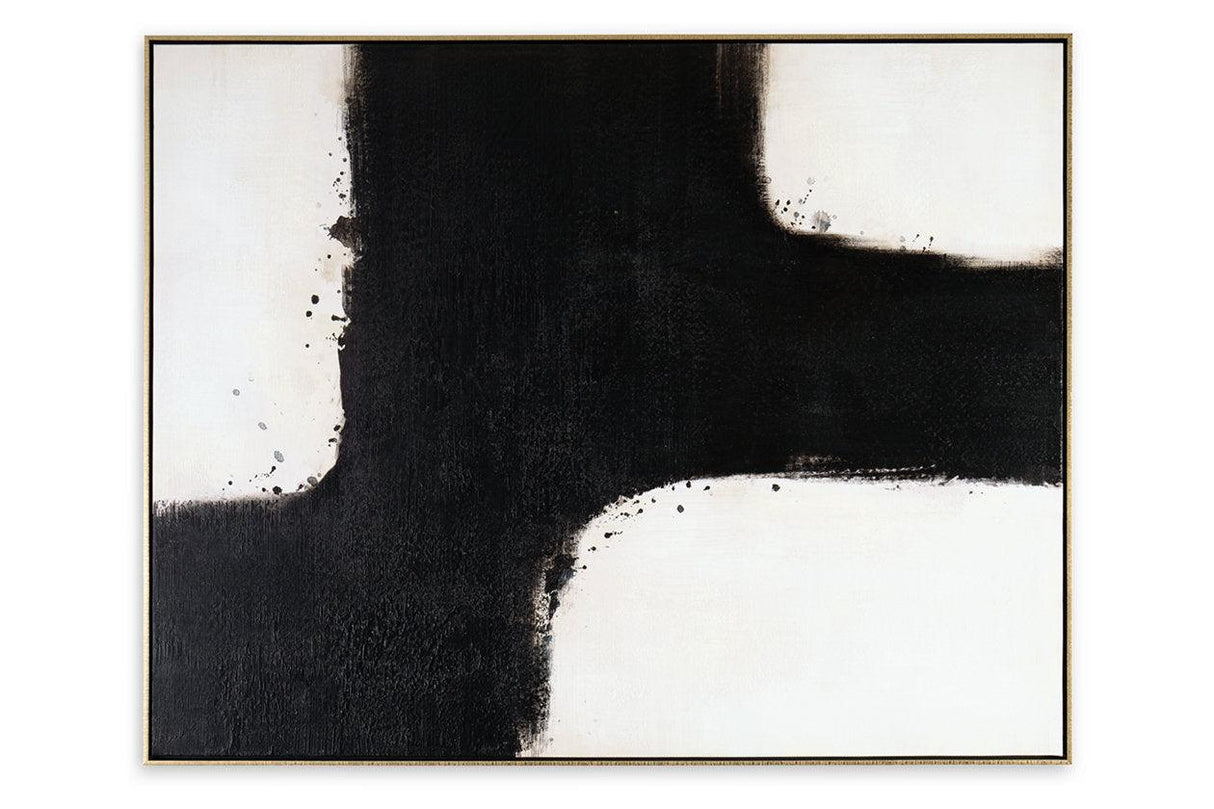 Reighlea Black/White Wall Art by Ashley at Eve Furniture